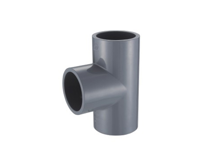Upvc injection round tee pipe fitting