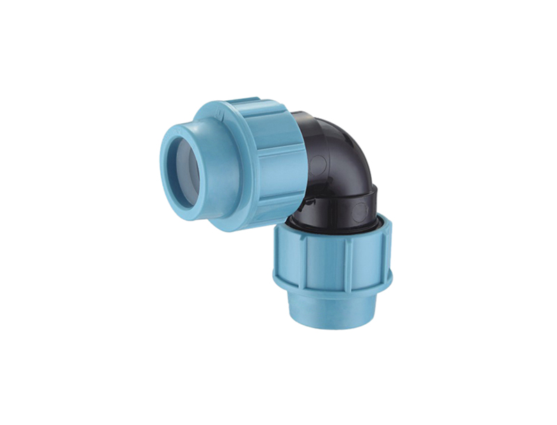 irrigation system pp compression fittings plastic elbow